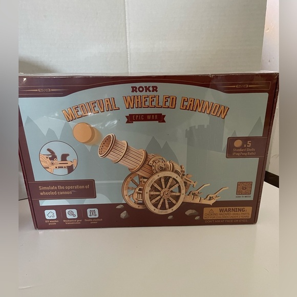 Rokr Toys | Medieval Wheeled Cannon Learning Toy - Picture 1 of 1